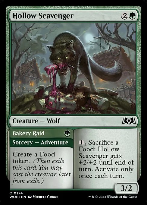 Hollow Scavenger // Bakery Raid · Wilds of Eldraine 174/381
