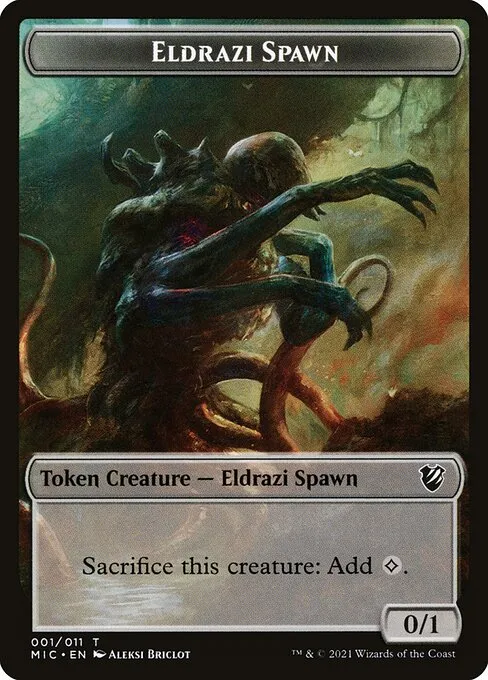 Eldrazi Spawn · Midnight Hunt Commander Tokens 1/11