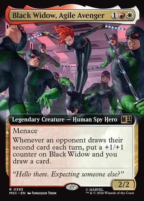 Black Widow, Agile Avenger · Marvel Super Heroes Commander 395/9
