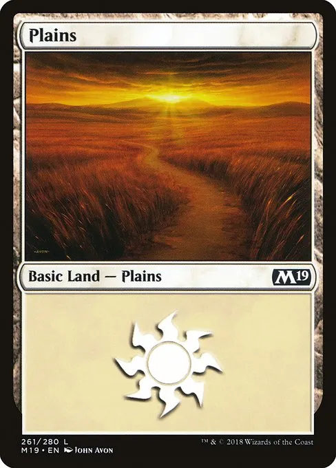 Plains · Core Set 2019 261/314