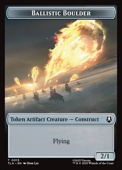 Ballistic Boulder · Avatar: The Last Airbender Tokens 13/22