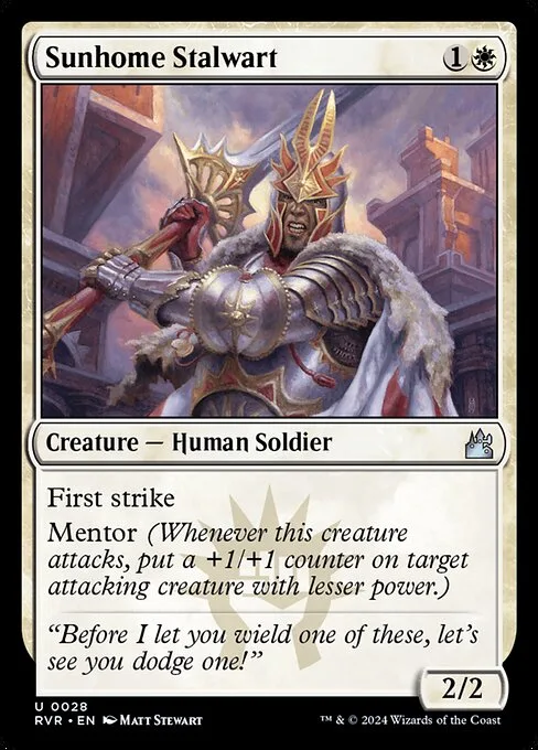 Sunhome Stalwart · Ravnica Remastered 28/531