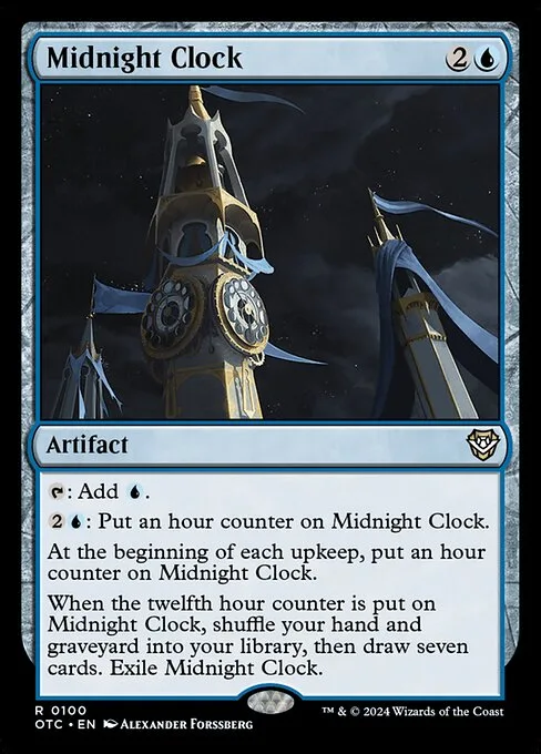 Midnight Clock · Outlaws of Thunder Junction Commander 100/342