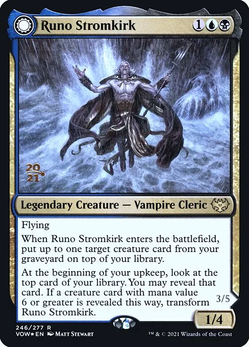 Runo Stromkirk // Krothuss, Lord of the Deep · Innistrad: Crimson Vow Promos 246s/121