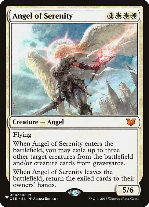 Angel of Serenity · The List C15-58/5050