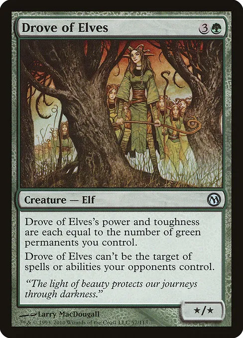 Drove of Elves · Duels of the Planeswalkers 57/113