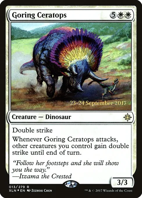 Goring Ceratops · Ixalan Promos 13s/120