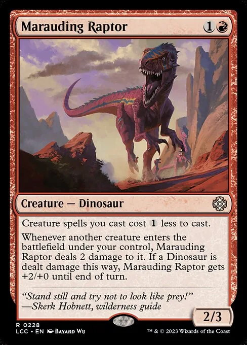 Marauding Raptor · The Lost Caverns of Ixalan Commander 228/370