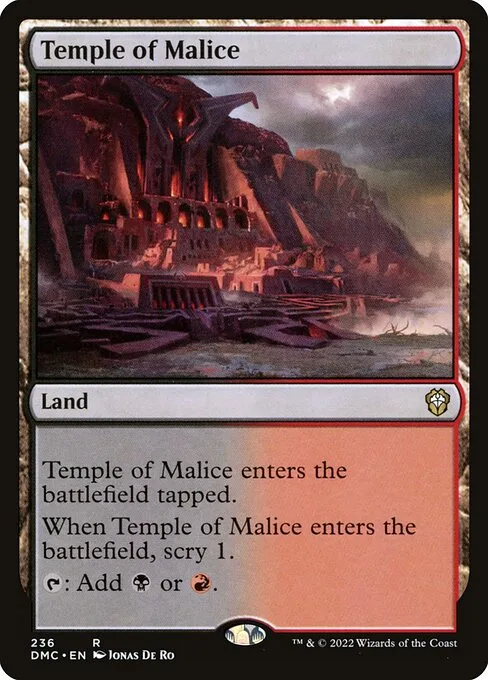 Temple of Malice · Dominaria United Commander 236/240