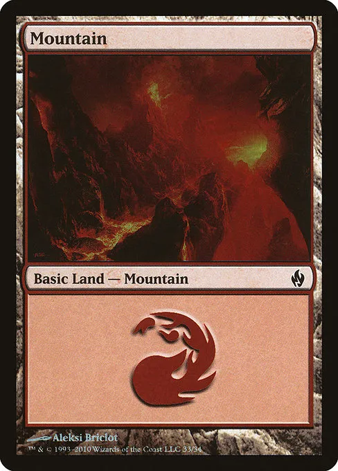 Mountain · Premium Deck Series: Fire and Lightning 33/34