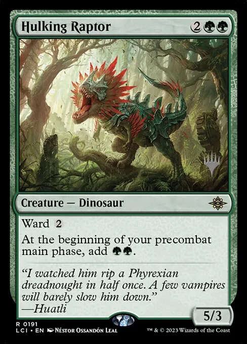 Hulking Raptor · The Lost Caverns of Ixalan Promos 191p/136