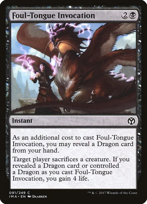 Foul-Tongue Invocation · Iconic Masters 91/249