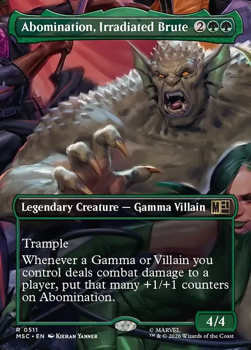 Abomination, Irradiated Brute · Marvel Super Heroes Commander 511/9