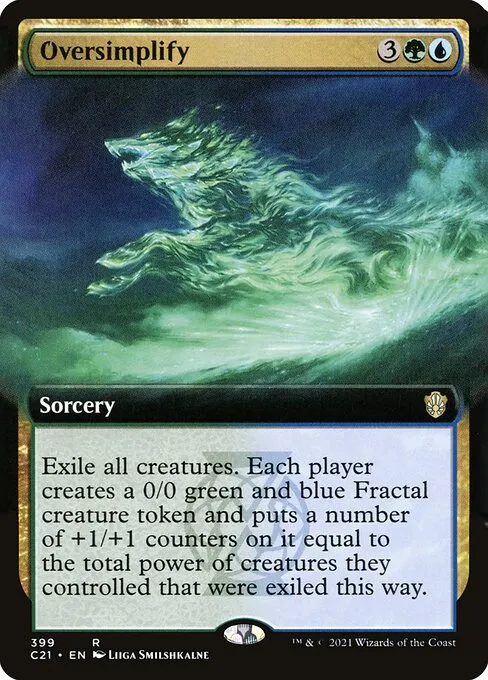 Oversimplify · Commander 2021 399/409