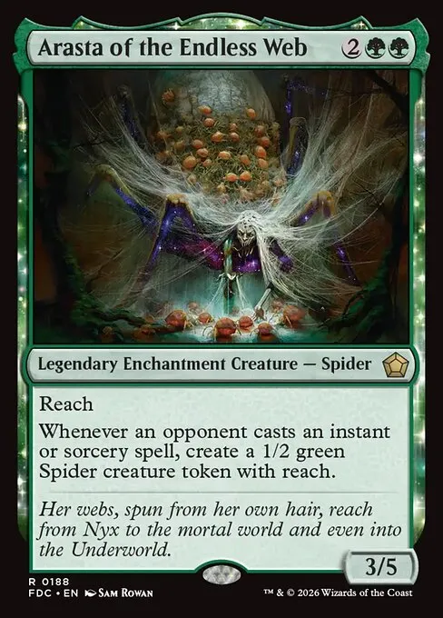 Arasta of the Endless Web · Foundations Commander 188/3