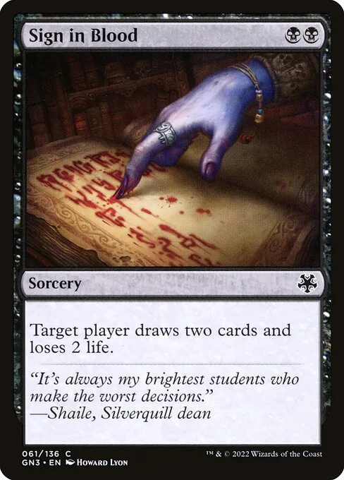 Sign in Blood · Game Night: Free-for-All 61/135