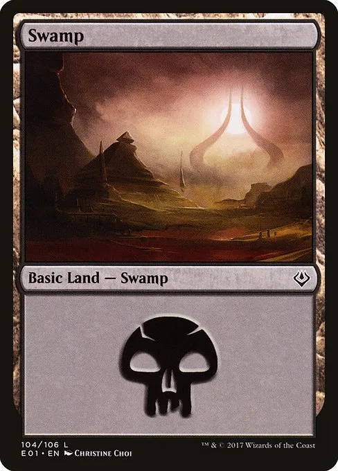 Swamp · Archenemy: Nicol Bolas 104/106