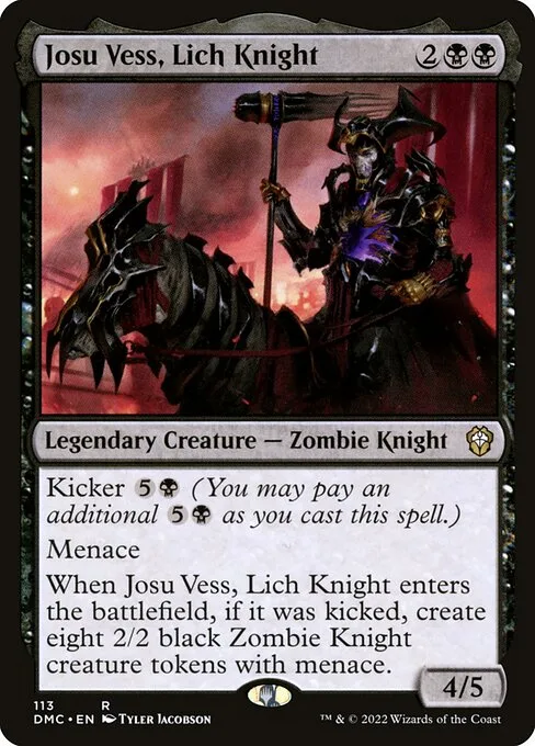 Josu Vess, Lich Knight · Dominaria United Commander 113/240