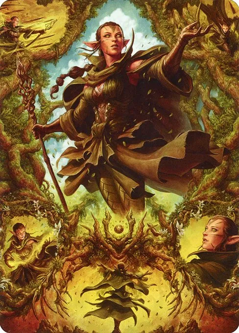 Nissa of Shadowed Boughs // Nissa of Shadowed Boughs · Zendikar Rising Art Series 6/81