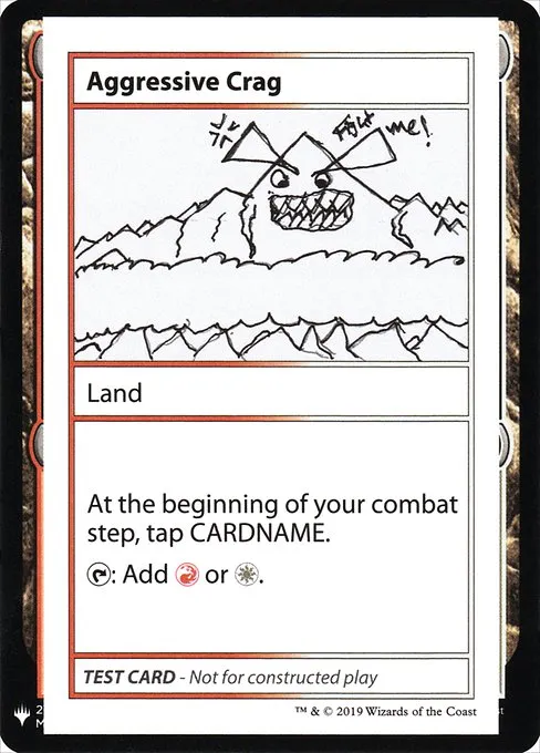 Aggressive Crag · Mystery Booster Playtest Cards 2019 112/121