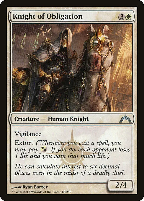 Knight of Obligation · Gatecrash 18/249