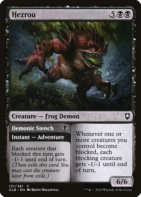 Hezrou // Demonic Stench · Commander Legends: Battle for Baldur's Gate 131/936