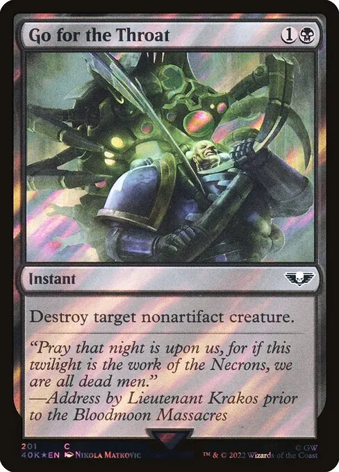 Go for the Throat · Warhammer 40,000 Commander 201★/617