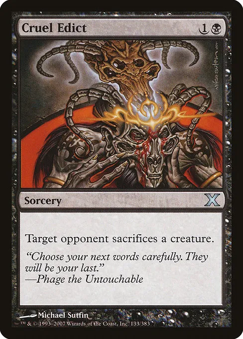 Cruel Edict · Tenth Edition 133/510