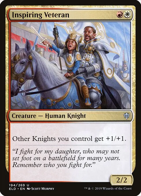 Inspiring Veteran · Throne of Eldraine 194/398