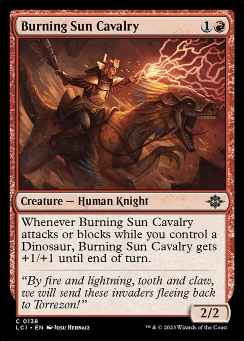 Burning Sun Cavalry · The Lost Caverns of Ixalan 138/416