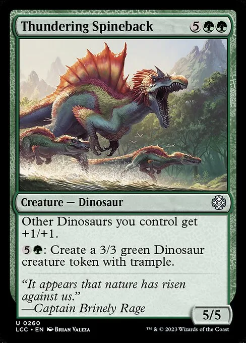 Thundering Spineback · The Lost Caverns of Ixalan Commander 260/370