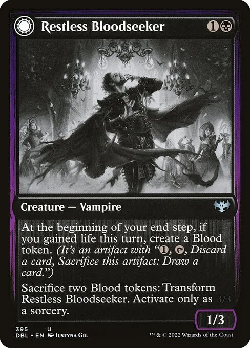 Restless Bloodseeker // Bloodsoaked Reveler · Innistrad: Double Feature 395/535
