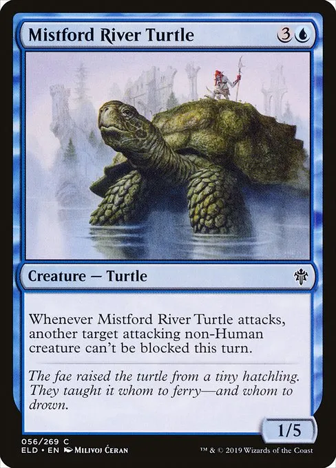 Mistford River Turtle · Throne of Eldraine 56/398
