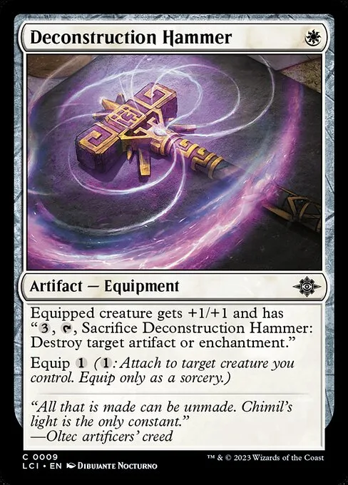 Deconstruction Hammer · The Lost Caverns of Ixalan 9/416