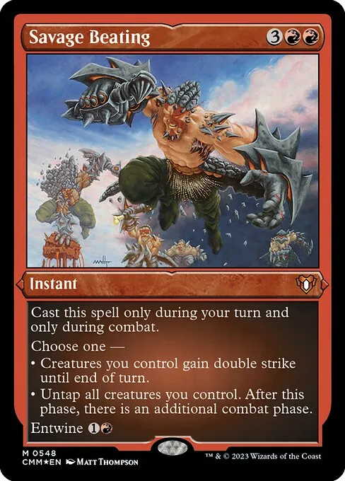 Savage Beating · Commander Masters 548/1067