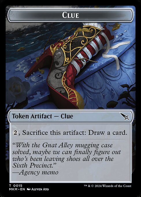 Clue · Murders at Karlov Manor Tokens 15/22