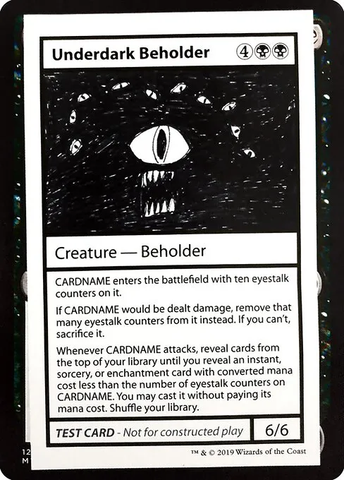 Underdark Beholder · Mystery Booster Playtest Cards 2021 49/121