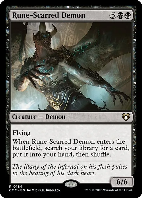Rune-Scarred Demon · Commander Masters 184/1067