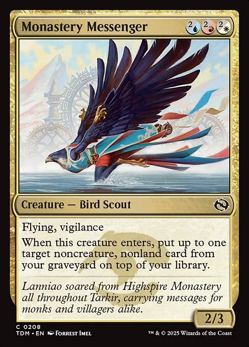 Monastery Messenger · Tarkir: Dragonstorm 208/427