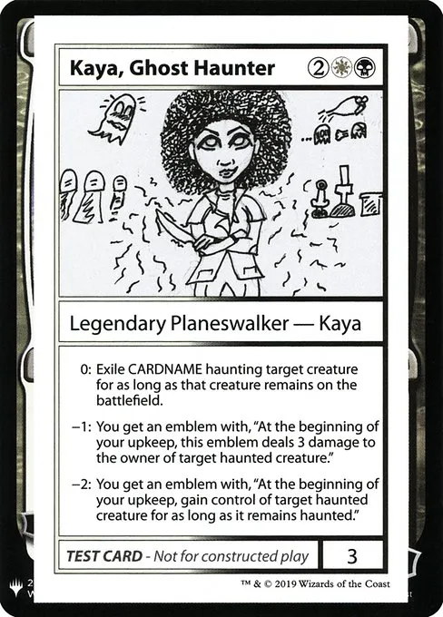Kaya, Ghost Haunter · Mystery Booster Playtest Cards 2019 94/121