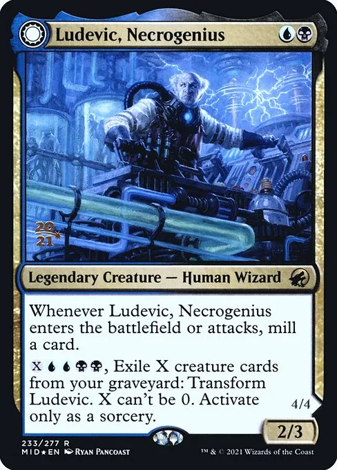 Ludevic, Necrogenius // Olag, Ludevic's Hubris · Innistrad: Midnight Hunt Promos 233s/155