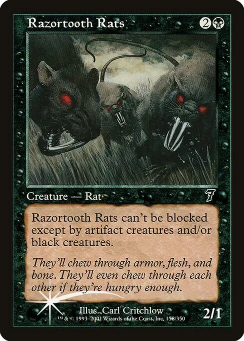 Razortooth Rats · Seventh Edition 158★/708