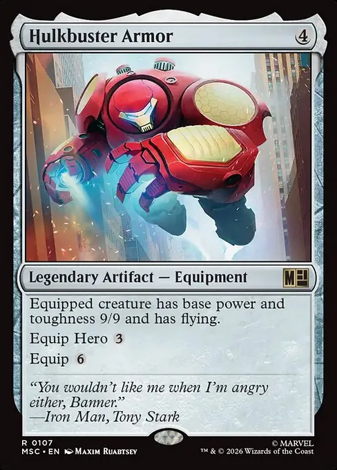 Hulkbuster Armor · Marvel Super Heroes Commander 107/9