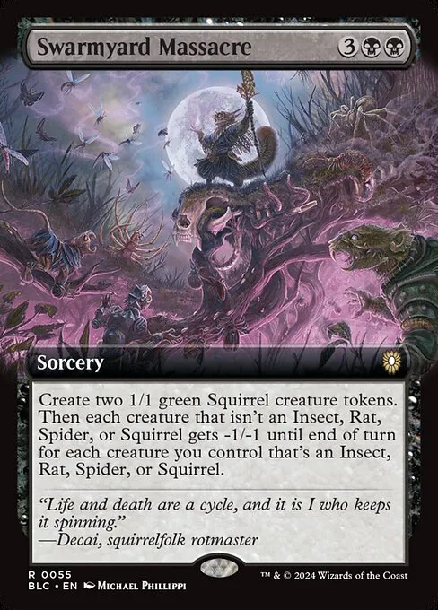 Swarmyard Massacre · Bloomburrow Commander 55/356