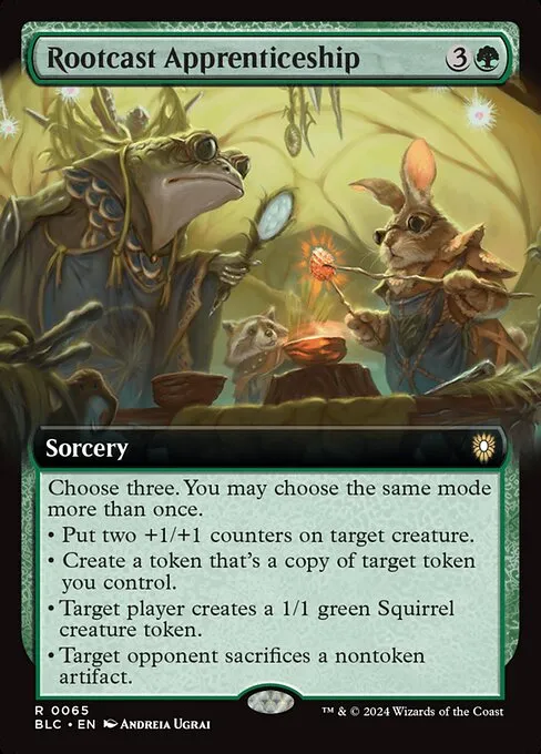 Rootcast Apprenticeship · Bloomburrow Commander 65/356