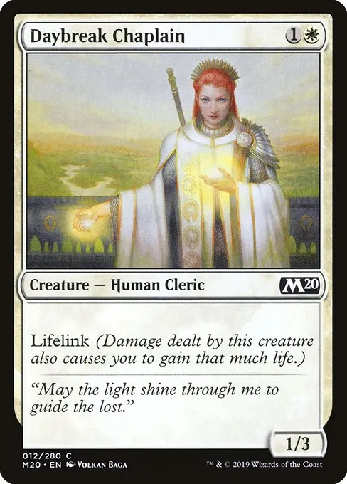 Daybreak Chaplain · Core Set 2020 12/346