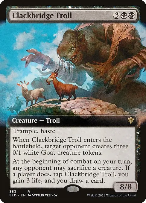 Clackbridge Troll · Throne of Eldraine 353/398