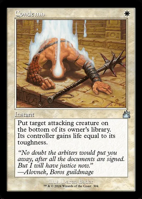 Condemn · Ravnica Remastered 304/531