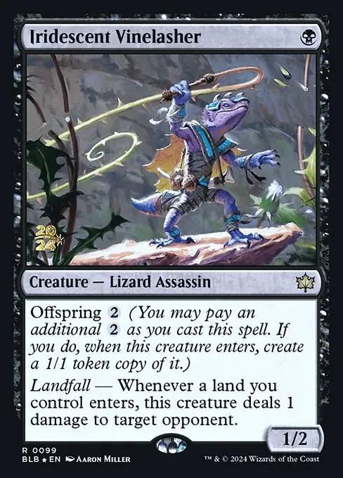 Iridescent Vinelasher · Bloomburrow Promos 99s/160