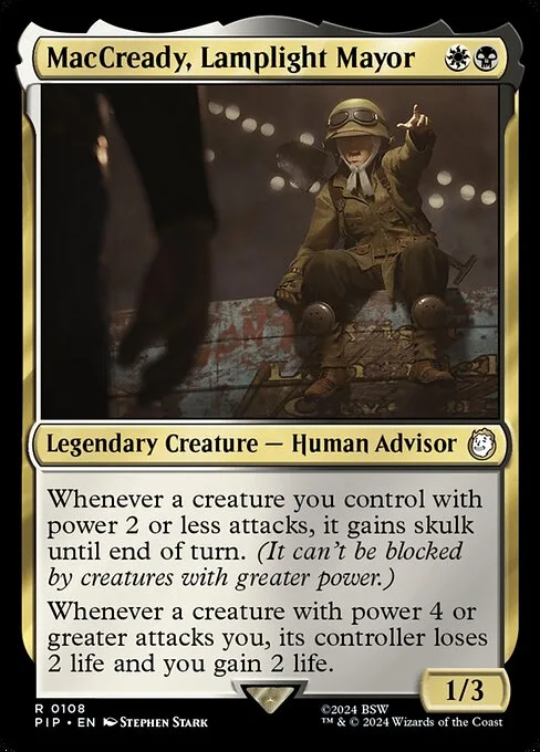 MacCready, Lamplight Mayor · Fallout 108/1068